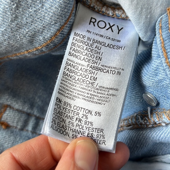 Roxy women’s size 27 ankle light washed jeans straight leg - Picture 4 of 7
